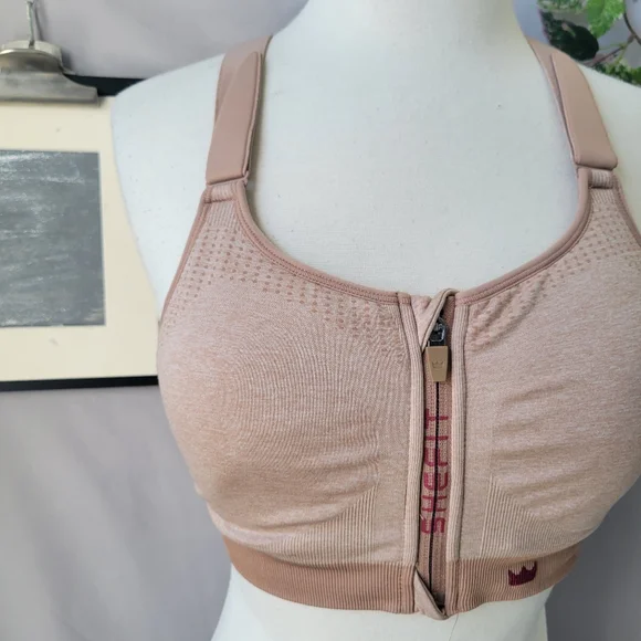 Shefit Low Impact Sports Bra Heathered Tan XS or S - Picture 5 of 8